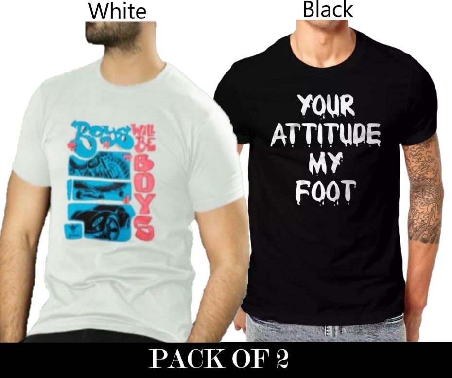 Pack Of 2 T-Shirts For Mens - Oshi.pk - Buy & Sell Online