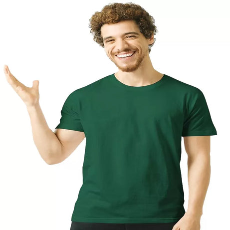 Pack of 1 - Best Quality Plain Short Sleeve Round Neck Basic T-shirt for Men/Boys - Oshi.pk - Buy & Sell Online