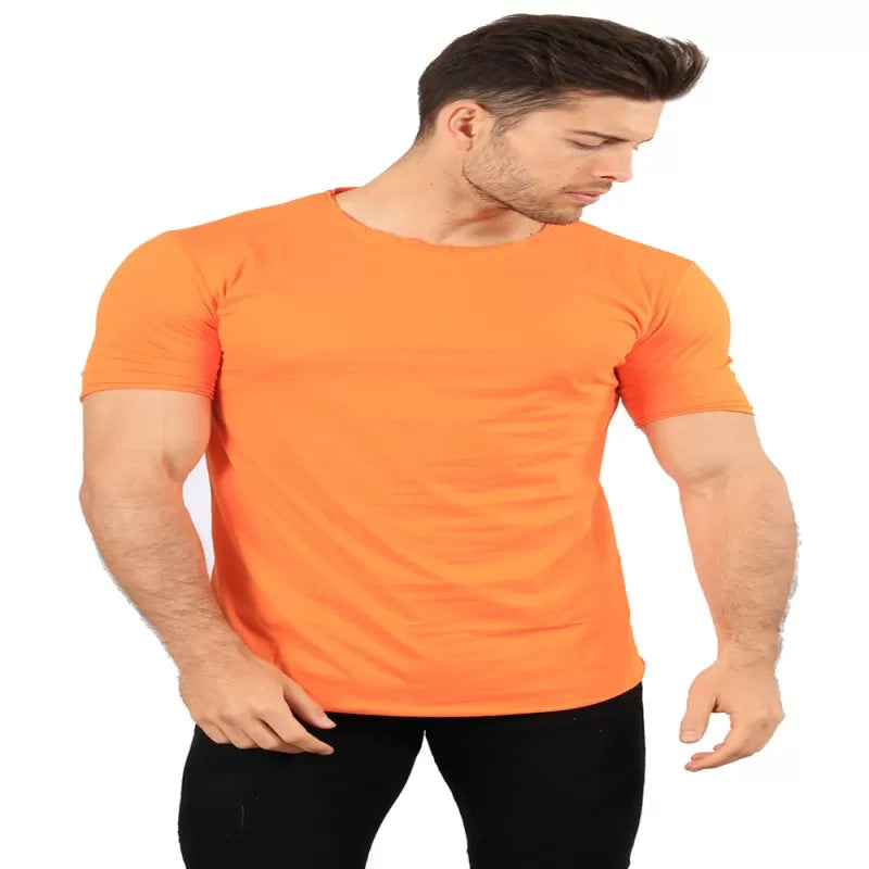 Pack of 1 - Best Quality Plain Short Sleeve Round Neck Basic T-shirt for Men/Boys - Oshi.pk - Buy & Sell Online