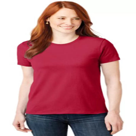 Pack of 1 - Best Quality Plain Short Sleeve Round Neck Basic T-shirt for Woman/Girls - Oshi.pk - Buy & Sell Online