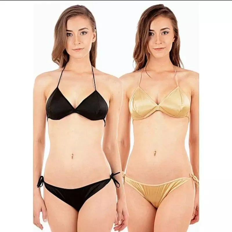 Pack of 1 - Imported Silky Satin Bikini & Panty for Women/Girls - Oshi.pk - Buy & Sell Online