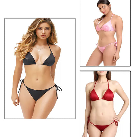 Pack of 1 - Imported Silky Satin Bikini & Panty for Women/Girls