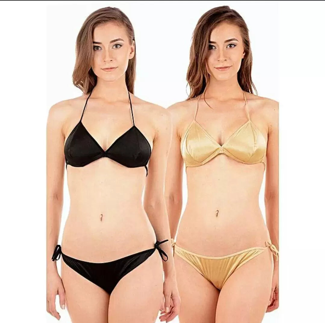 Pack of 1 - Imported Silky Satin Bikini & Panty for Women/Girls
