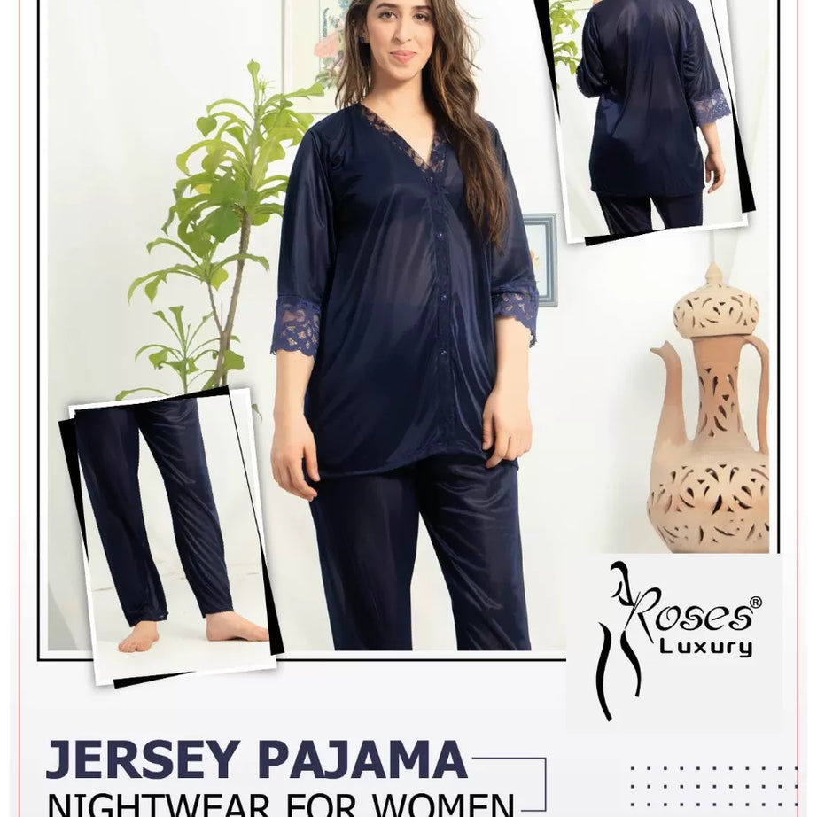 Pack of 1 - Silk Satin Nighty Suit For Women/Girls