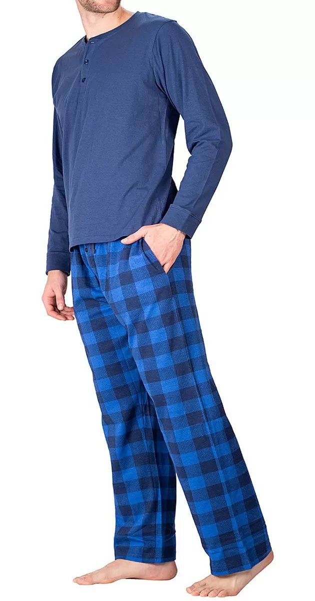 Pack of 1 -Best Quality Fleece Night Wear Checkered Pajama for Men/Boys - Oshi.pk - Buy & Sell Online