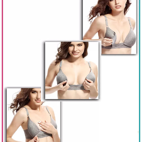 Imported Best Quality Button Front Open Non Padded Bras for Women