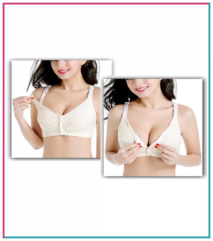 Imported Best Quality Button Front Open Non Padded Bras for Women