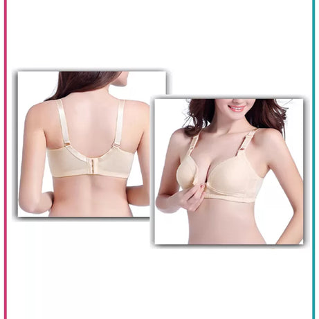 Imported Best Quality Button Front Open Non Padded Bras for Women