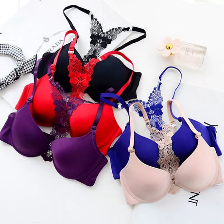 Imported Best Quality Front Open Padded Bras & Panty Set for Women/Girls - Oshi.pk - Buy & Sell Online