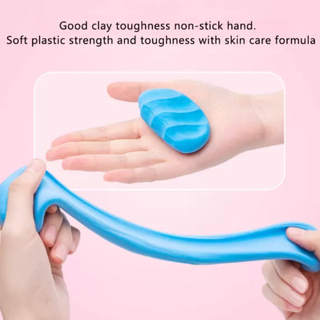 Pack Of 12 - Light Anti Stress Plasticine Supplies Fluffy Slime Toys Soft Putty Clay Fidget Bubble Gum Kids Girls Gifts - Oshi.pk - Buy & Sell Online