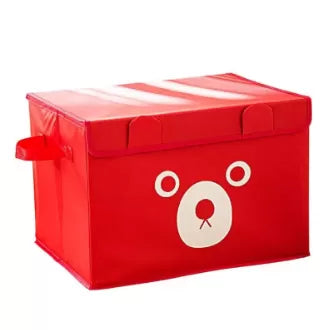 Pack of 2 - Foldable Cute Bear Oxford Cloth Storage Box Square Storage Boxes For Home Bedroom Fabric Clothing Toys CD Organizer Case - Oshi.pk - Buy & Sell Online