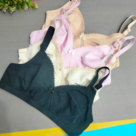 Pack of 2 - Non Padded Cotton Bra for Women & Girls - Oshi.pk - Buy & Sell Online