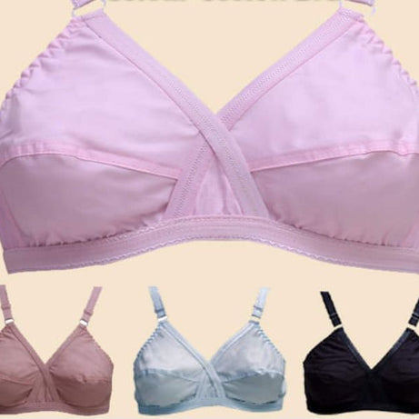 Pack of 2 - Non Padded Cotton Bra for Women & Girls - Oshi.pk - Buy & Sell Online