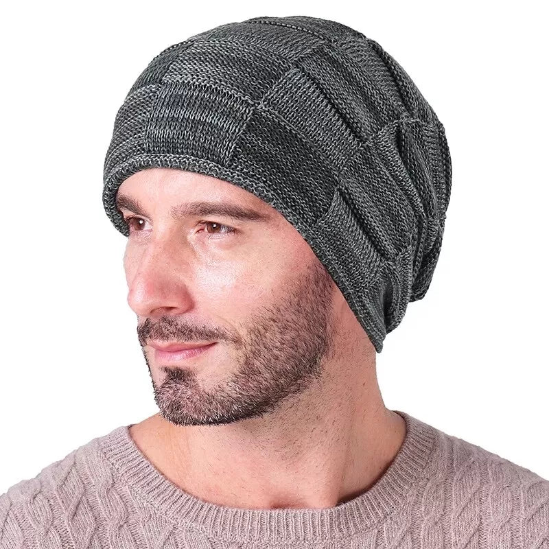 Pack of 2 - Winter Warm Velvet Woolen Cap For Men/Boys - Oshi.pk - Buy & Sell Online