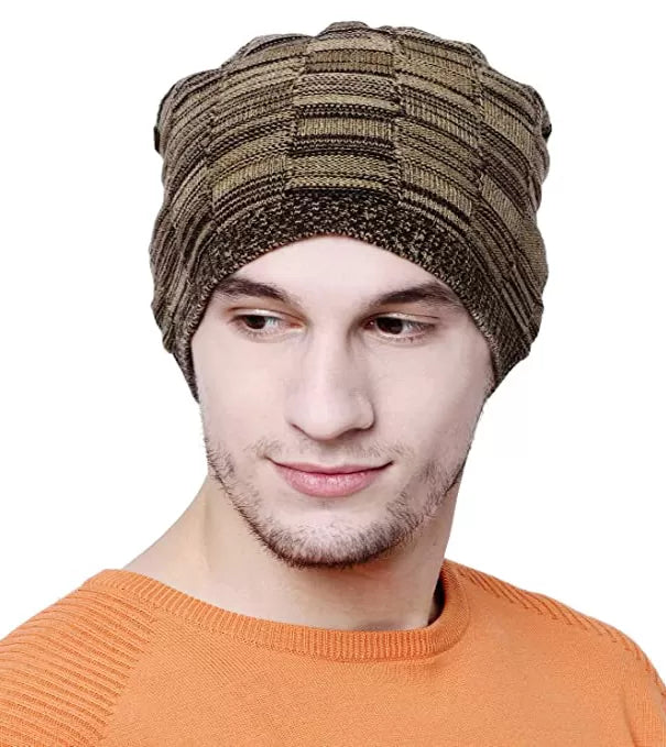 Pack of 2 - Winter Warm Velvet Woolen Cap For Men/Boys - Oshi.pk - Buy & Sell Online