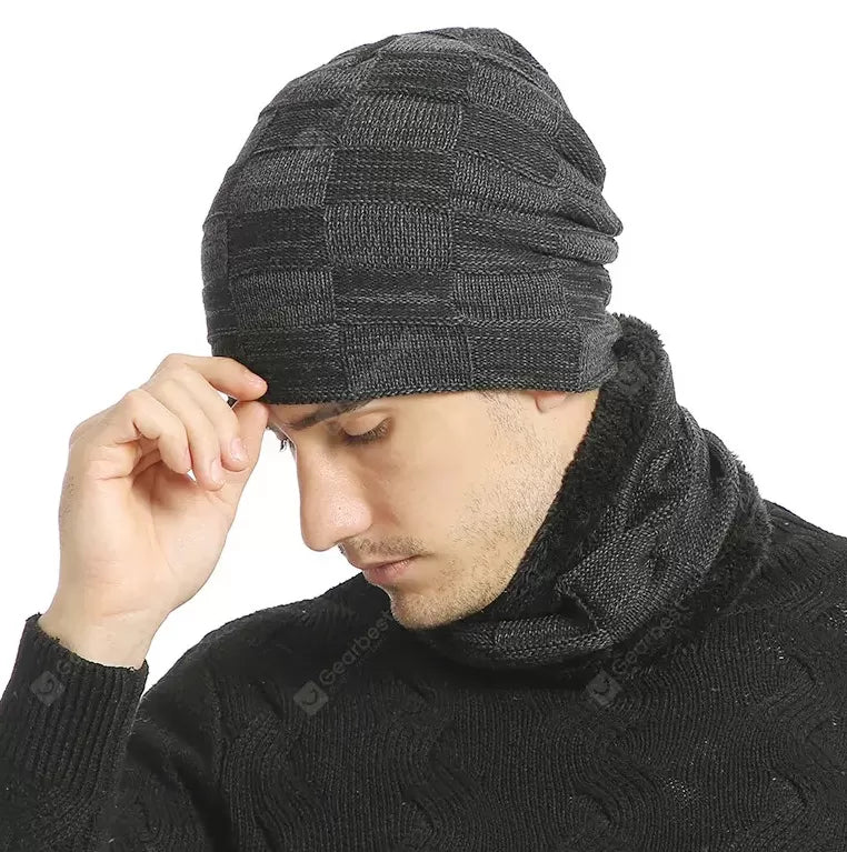 Pack of 2 - Winter Warm Velvet Woolen Cap For Men/Boys - Oshi.pk - Buy & Sell Online