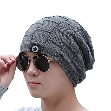 Pack of 2 - Winter Warm Woolen Cap For Men/Boys