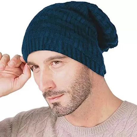 Pack of 2 - Winter Warm Woolen Stylish Beanie Cap For Men/Boys - Oshi.pk - Buy & Sell Online