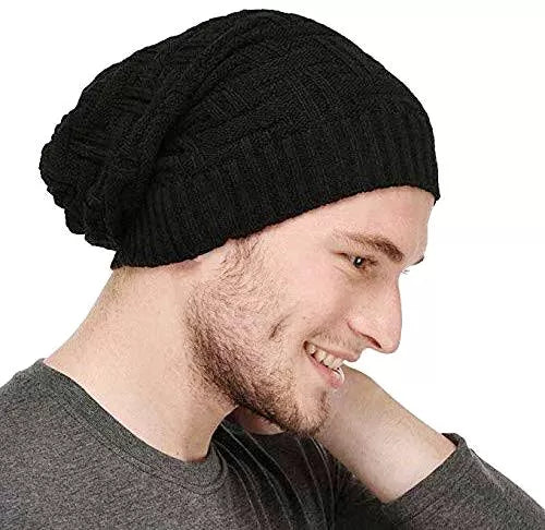 Pack of 2 - Winter Warm Woolen Stylish Beanie Cap For Men/Boys - Oshi.pk - Buy & Sell Online