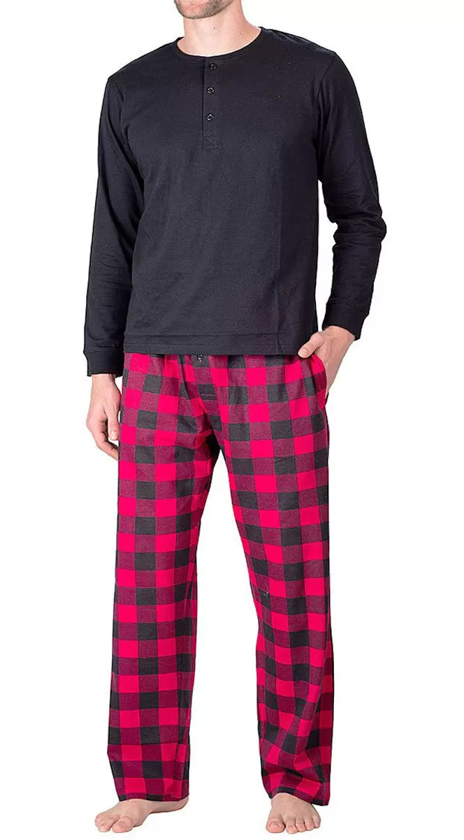 Pack of 2 -Best Quality Fleece Night Wear Checkered Pajama for Men/Boys - Oshi.pk - Buy & Sell Online