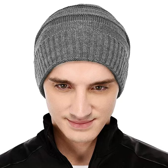 Pack of 2 – Imported Winter Warm Velvet Folding Woolen Cap For Men/Boys - Oshi.pk - Buy & Sell Online