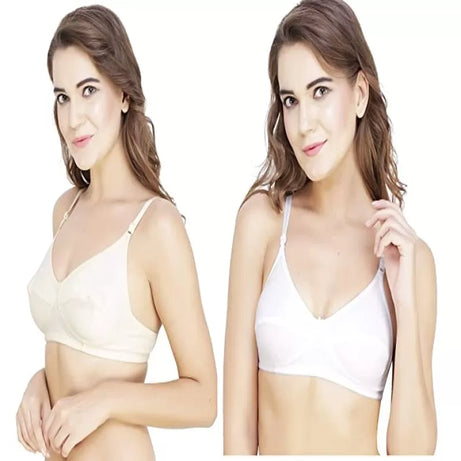 Pack of 2 –Best Quality Cotton Non Padded Bras for Women - Oshi.pk - Buy & Sell Online