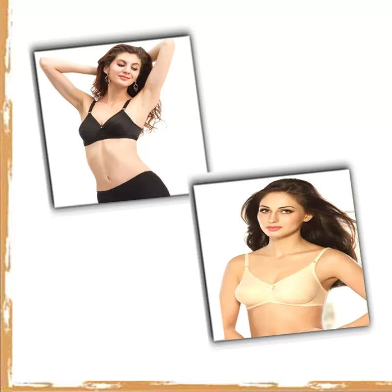 Pack of 2 –Best Quality Cotton Non Padded Bras for Women - Oshi.pk - Buy & Sell Online