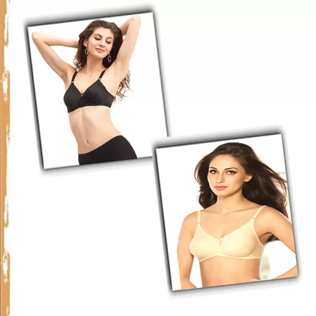 Pack of 2 – Cotton Non Padded Bras for Women