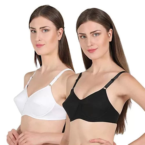 Pack of 2 – Cotton Non Padded Bras for Women