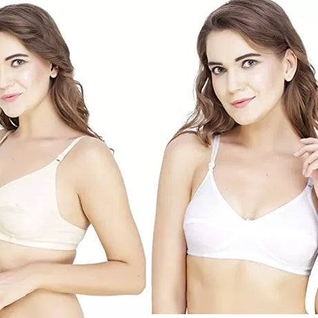 Pack of 2 – Cotton Non Padded Bras for Women