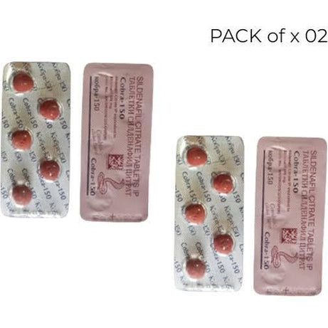 PACK OF 2 COBRA 150MG TIMING TABLETS FOR MENS MADE IN INDIA (10 TABLETS) - Oshi.pk - Buy & Sell Online