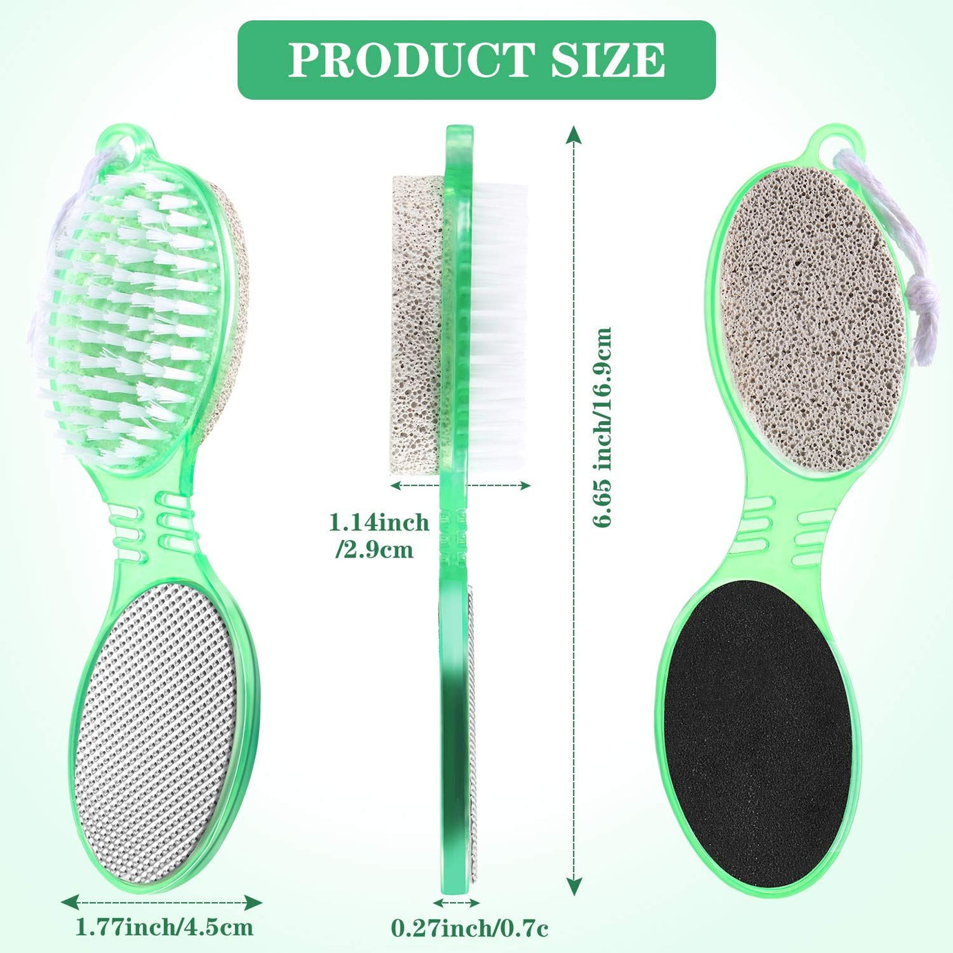 PACK of 2 Eden Stone 4 In 1 Pedicure Brush & Filer Foot Scraper Scrubber Scrub Filer Cleaner - Oshi.pk - Buy & Sell Online