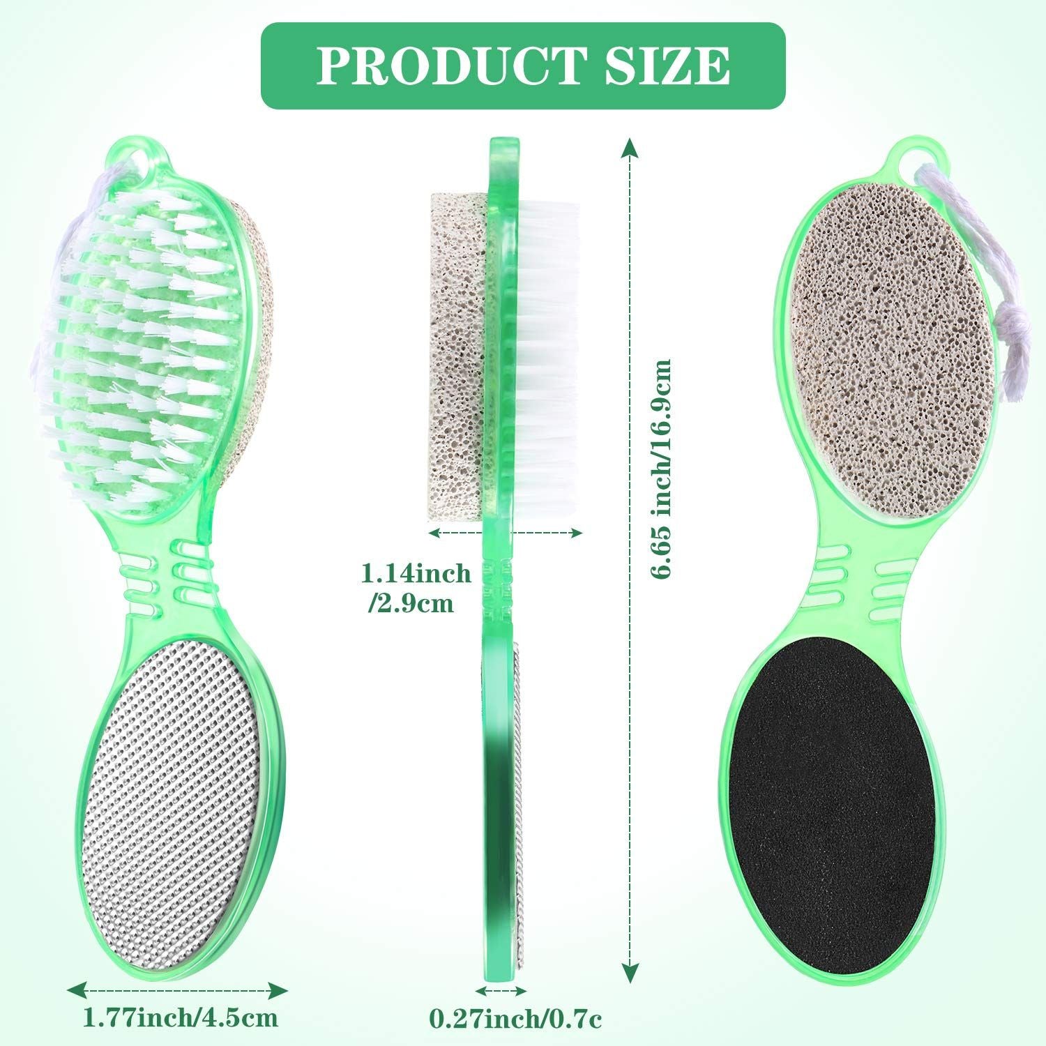 PACK of 2 Eden Stone 4 In 1 Pedicure Brush & Filer Foot Scraper Scrubber Scrub Filer Cleaner - Oshi.pk - Buy & Sell Online