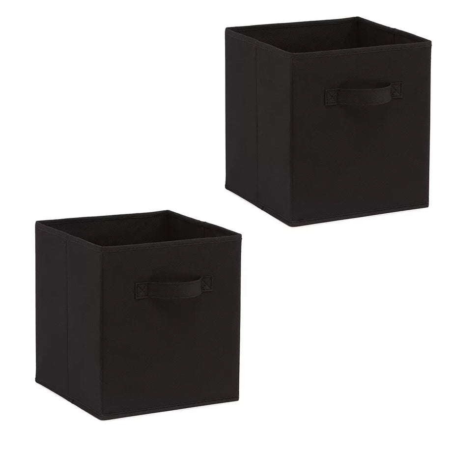 Pack of 2 Foldable Storage Cubes Organizer Basket Bin Storage Boxes Storage Container with Handles for Toy Storage Box
