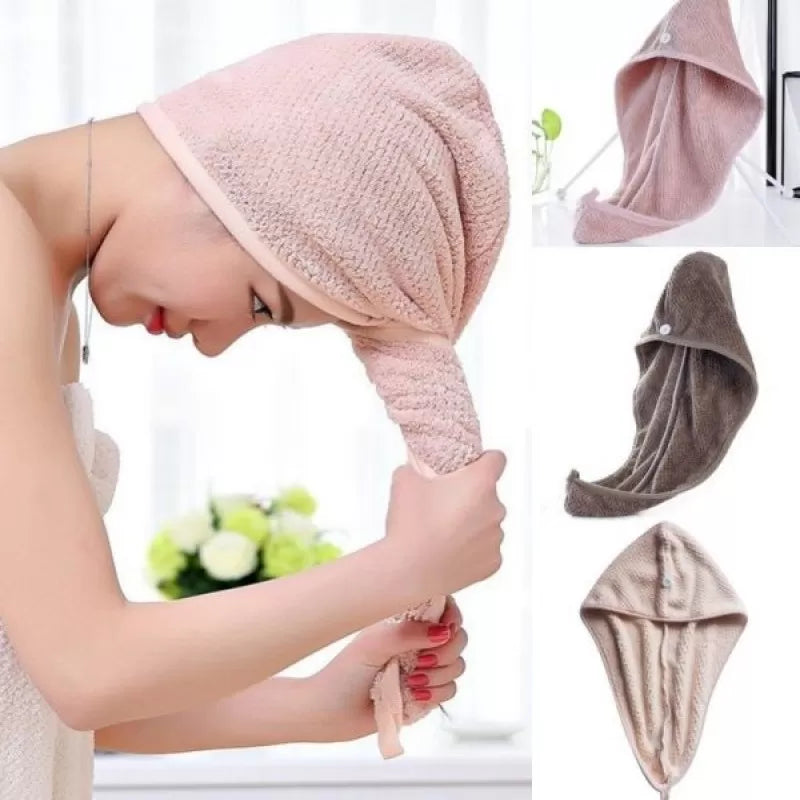 Pack Of 2 Magic Instant Hair Dryer Cap Towel – Hair Wrap Towel - Oshi.pk - Buy & Sell Online