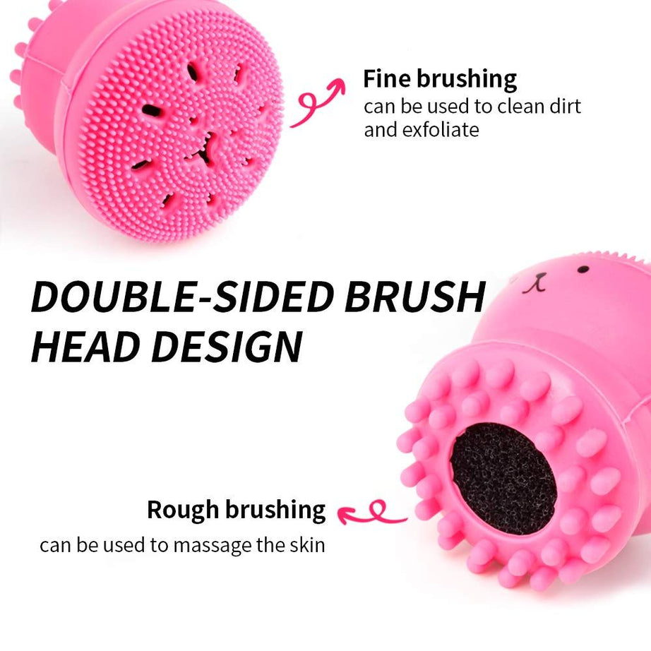 PACK OF 2 Octopus Shape Small Silicone Facial Cleansing Brush, Face Pore Cleaning, Oil - Oshi.pk - Buy & Sell Online