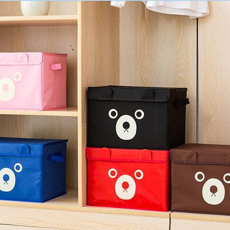 Pack Of 2 Panda Design Folding Storage Bins Quilt Basket Kid Toys Organizer Storage Boxes - Oshi.pk - Buy & Sell Online