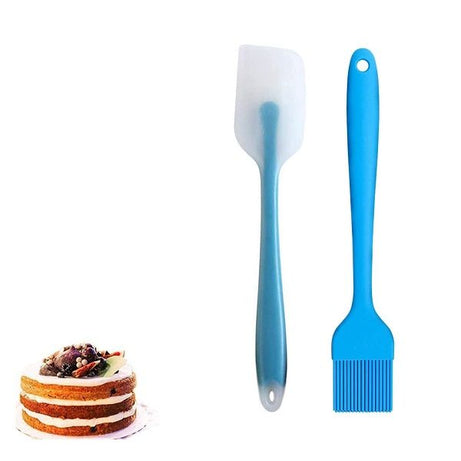 Pack Of 2 Silicone Pastry Brush Cooking Oil Brush & Spatula for Baking - Oshi.pk - Buy & Sell Online