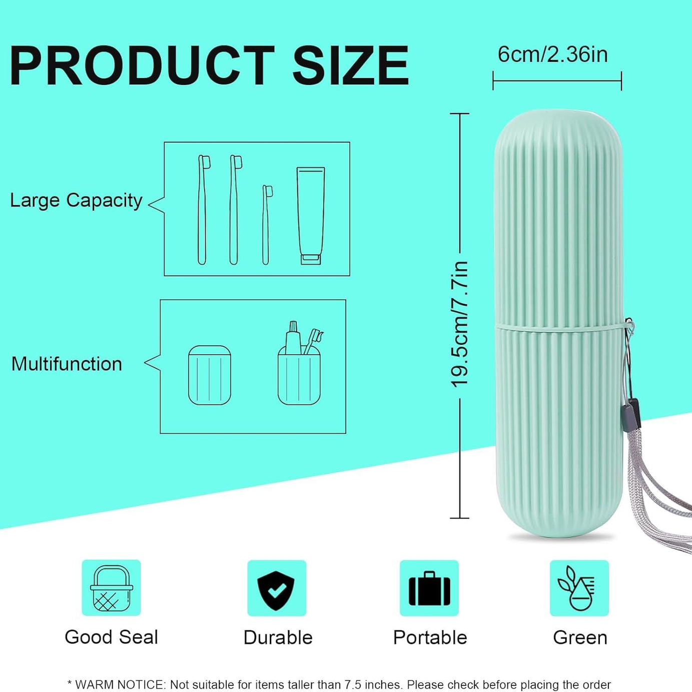 Pack of 2 Toothbrush Travel Case, Portable Travel Toothbrush Holder Case, Toothbrush Case Set for Camping, Traveling, Home, School, Business, Bathroom - Oshi.pk - Buy & Sell Online