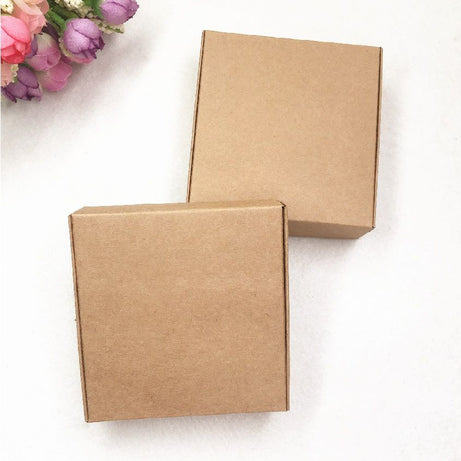 Pack of 20 Packaging Boxes 3 x 3 x 1 inches Kraft Aircraft gift Jewelry Accessories Storage Box - Oshi.pk - Buy & Sell Online