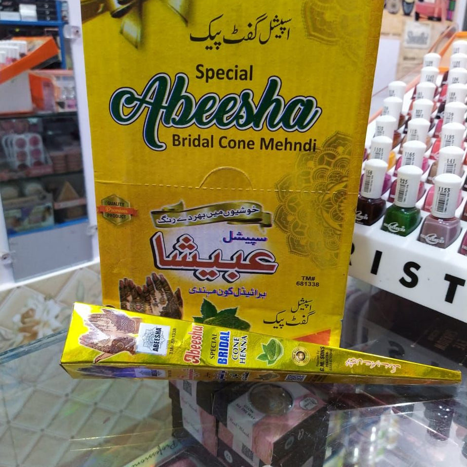 PACK OF 24 ABEESHA SPECIAL BRIDAL CONE HENNA MAHNDI - Oshi.pk - Buy & Sell Online