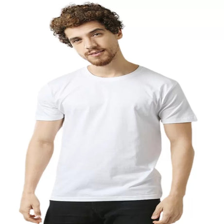 Pack of 3 - Best Quality Plain Short Sleeve Round Neck Basic T-shirt for Men/Boys - Oshi.pk - Buy & Sell Online
