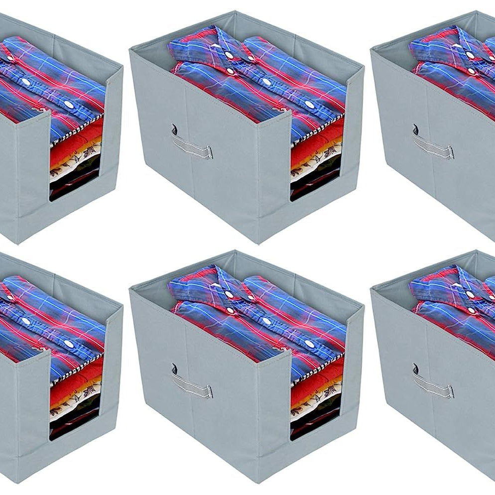 pack of 3 - Shirt Stacker, Shirt Stacker Organizer, Shirt Stacker Front open Window Organzier, Shirt Stacker Organizer Designer for Wadrobe - Oshi.pk - Buy & Sell Online