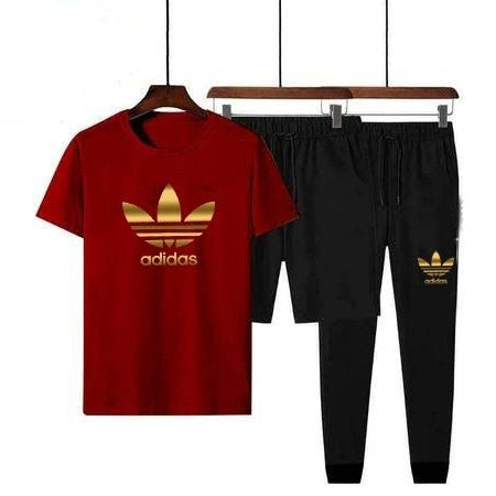 Pack of 3 Adidas Golden Tshirt +short+trouser For men - Oshi.pk - Buy & Sell Online