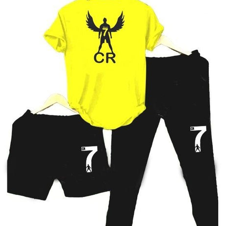 CR7 Pack 3 Tshirt +Short+Trouser For Men - Oshi.pk - Buy & Sell Online