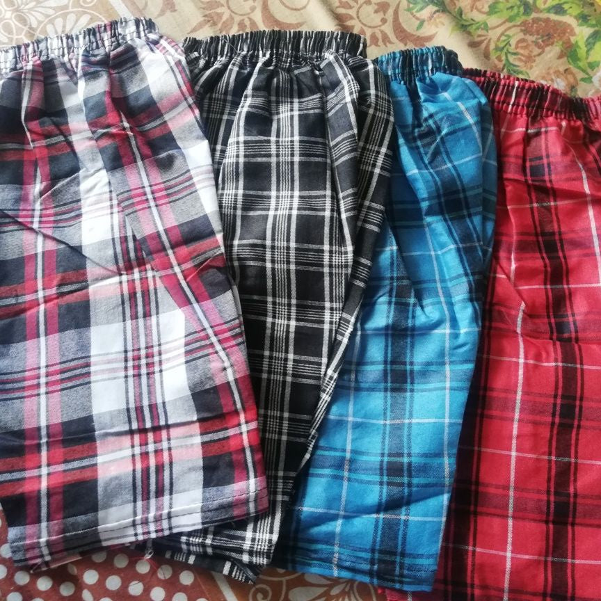 Pack of 3 -Checkered 3 Quarter for Men/Boys - Oshi.pk - Buy & Sell Online