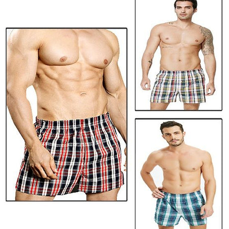 Pack of 3 –Checkered Boxer Shorts for Men - Oshi.pk - Buy & Sell Online