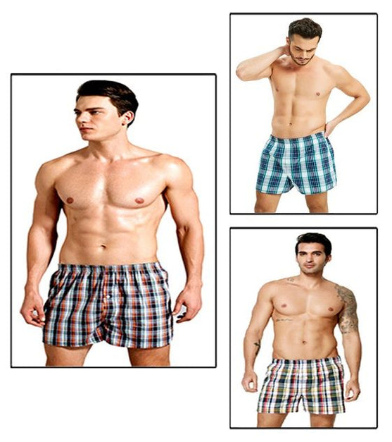 Pack of 3 –Checkered Boxer Shorts for Men - Oshi.pk - Buy & Sell Online