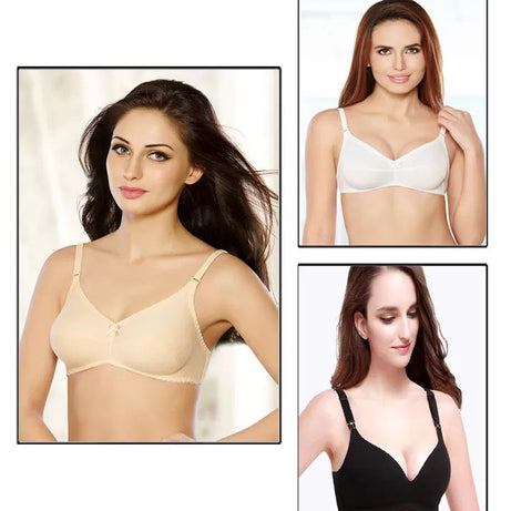 Pack Of 3 –Cotton Non Padded Bras For Women - Oshi.pk - Buy & Sell Online