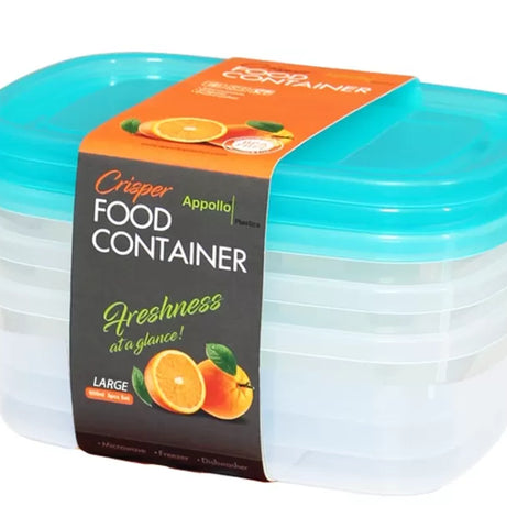 Pack of 3 Crisper Food Container  Small